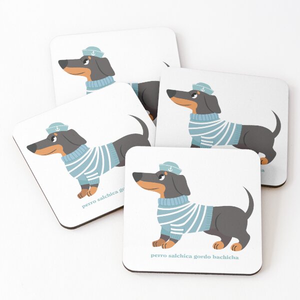 Aperçu de l'œuvre Perro Salchicha Sweater Dachshund Sailor créée et vendue par OscarAndOphelia.