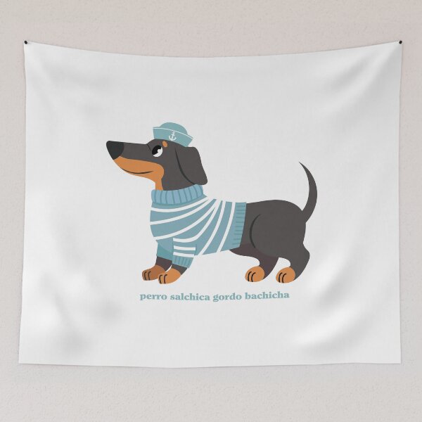Item preview, Perro Salchicha Sweater Dachshund Sailor designed and sold by OscarAndOphelia.
