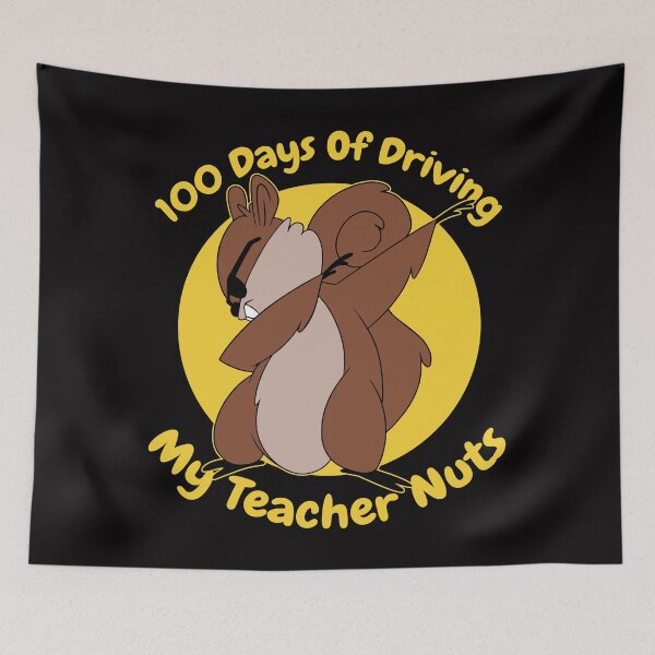Item preview, 100 Days of Driving My Teacher Funny dabbing Squirrel School designed and sold by DrawHandArt.