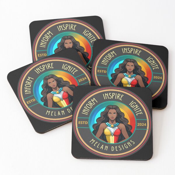 Item preview, Marvelous Superhero Inform Inspire Ignite Demure Rainbow Glam  designed and sold by Melan Designs.