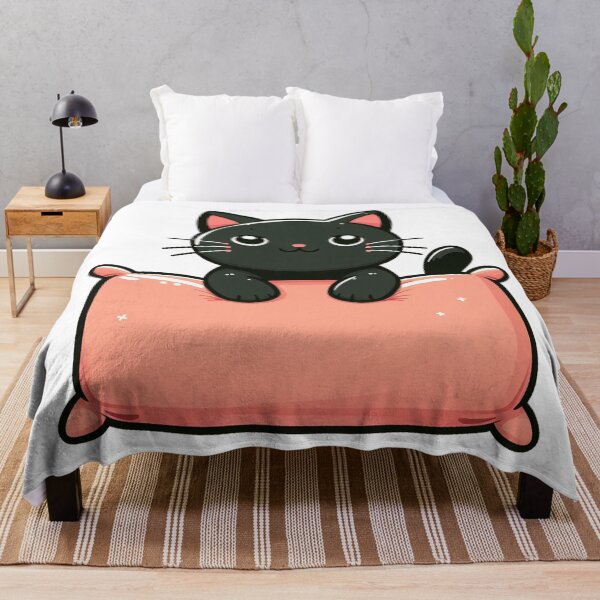 Item preview, BLACK CAT PILLOW designed and sold by GMICHAELSF.