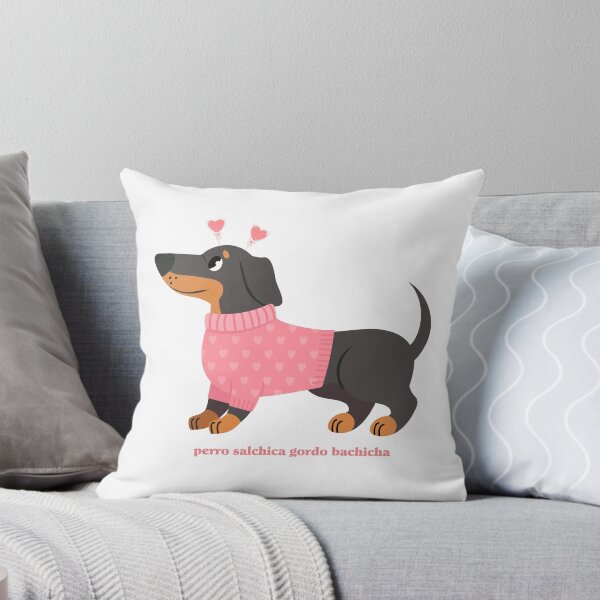 Item preview, Perro Salchicha Valentine's Sweater Dachshund designed and sold by OscarAndOphelia.