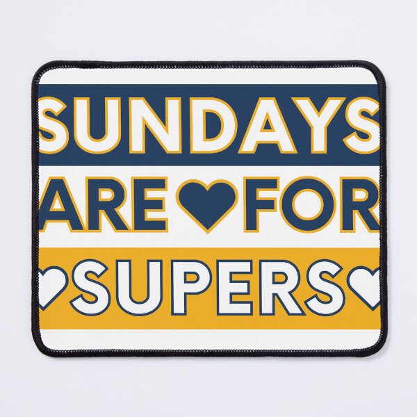 Item preview, Sundays are for the Supers designed and sold by CampStickerSpot.