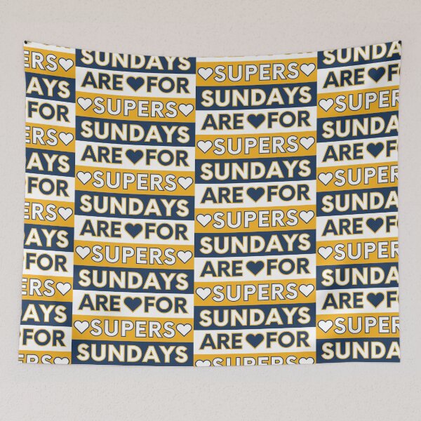 Item preview, Sundays are for the Supers designed and sold by CampStickerSpot.