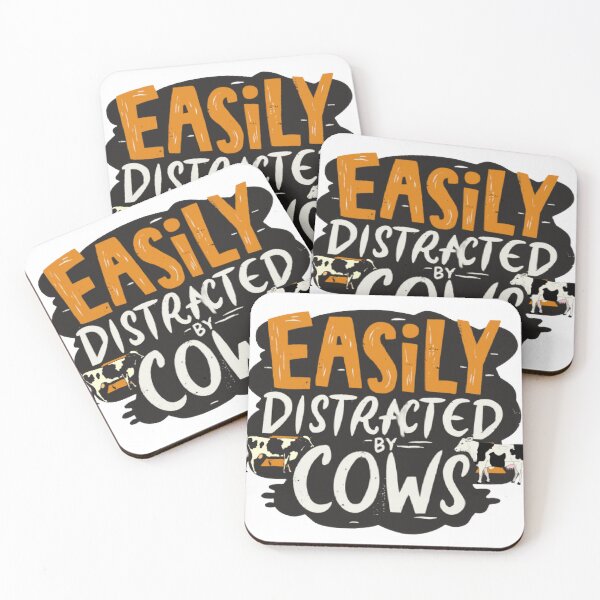Item preview, easily distracted by cows designed and sold by ayadaz.