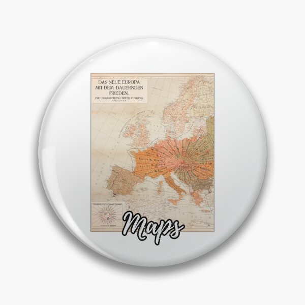 Item preview, Old Map of Europe with Maps Written in Script designed and sold by kylmllr101684.