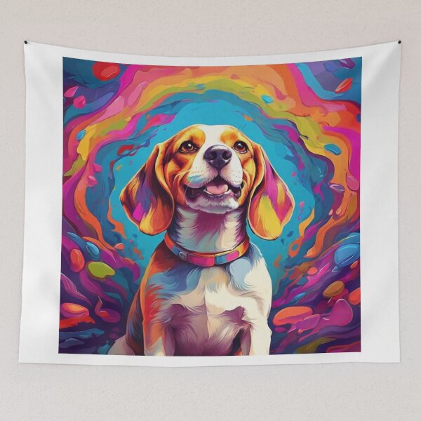 Item preview, Psychedelic Beagle designed and sold by Cloe Dauplais.