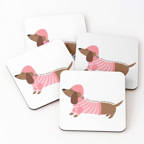 Item preview, Perro Salchicha Pink Dachshund designed and sold by OscarAndOphelia.