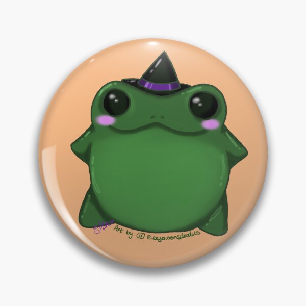 Item preview, Chubby Frog w/a Witch Hat designed and sold by eeyowensdoodles.