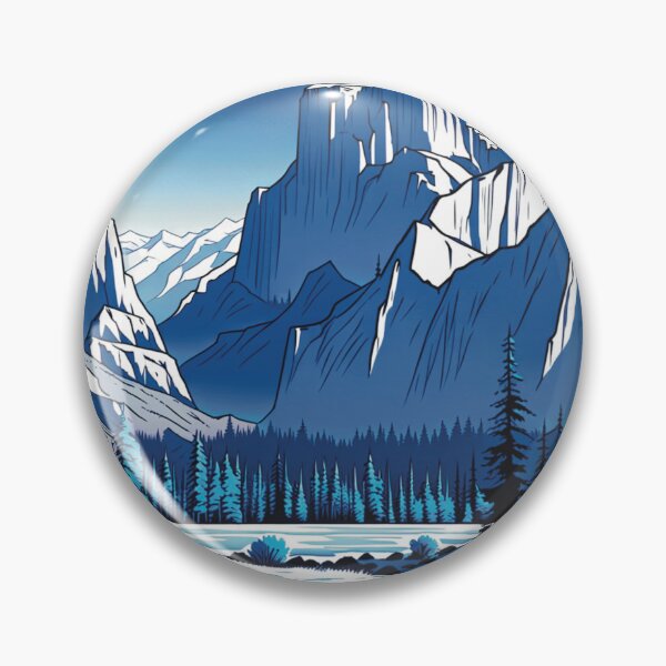 Artikelvorschau, Mount El Capitan verschneite Landschaft Blautöne entworfen und verkauft von Secondearth.