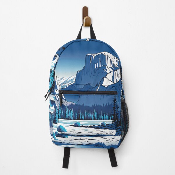 Item preview, Mount El Capitan Snowy Landscape Blue Tones designed and sold by Secondearth.