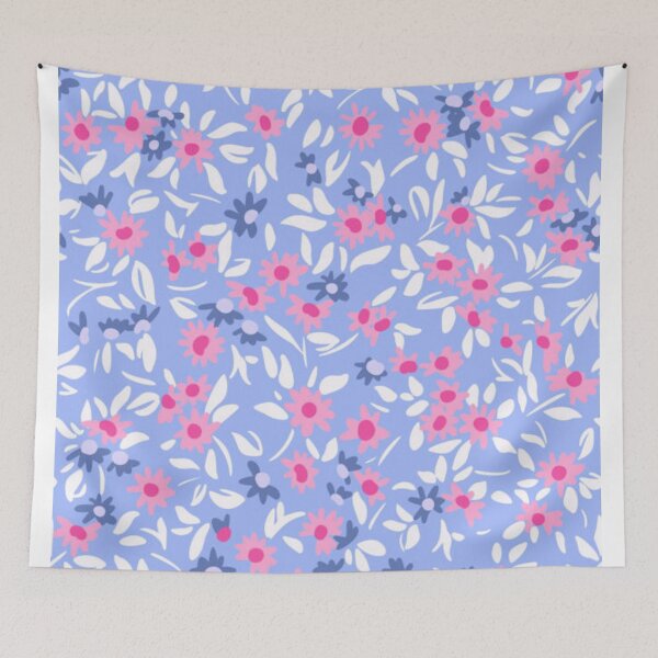 Item preview, Summer nature motif. Daisy seamless pattern. Twigs, petals and leaf. Meadow flowers background. Trendy flat design made of botanical ornament. Good for fashion, textile and fabric. designed and sold by MTShoppingLine.