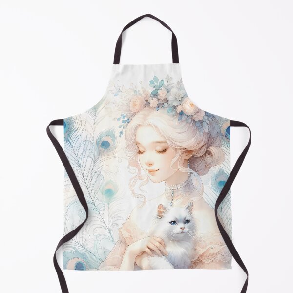 Item preview, A Symphony in Watercolor: The Ethereal Elegance of Feline and Feather designed and sold by DeenaDee.