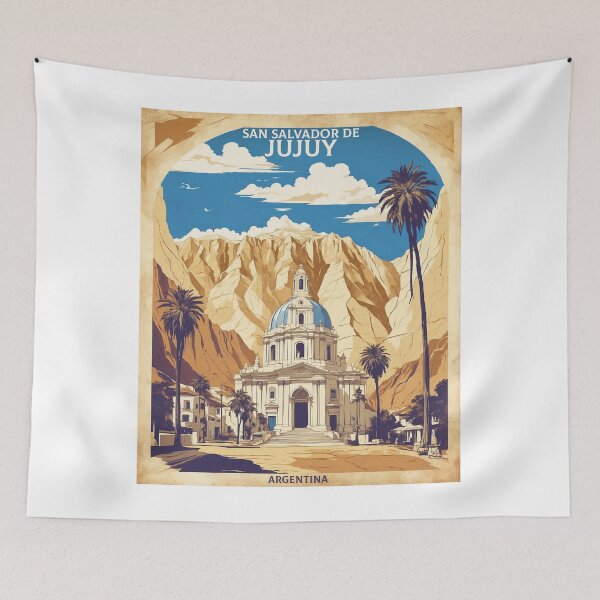 Item preview, San Salvador de Jujuy Vintage Poster Tourism  designed and sold by TravelersGems.