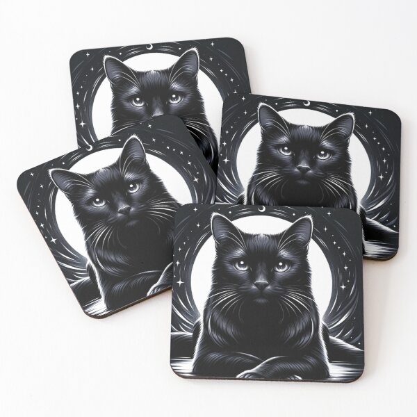Item preview, Mystic Moonlight Black Cat designed and sold by Buzzenon.