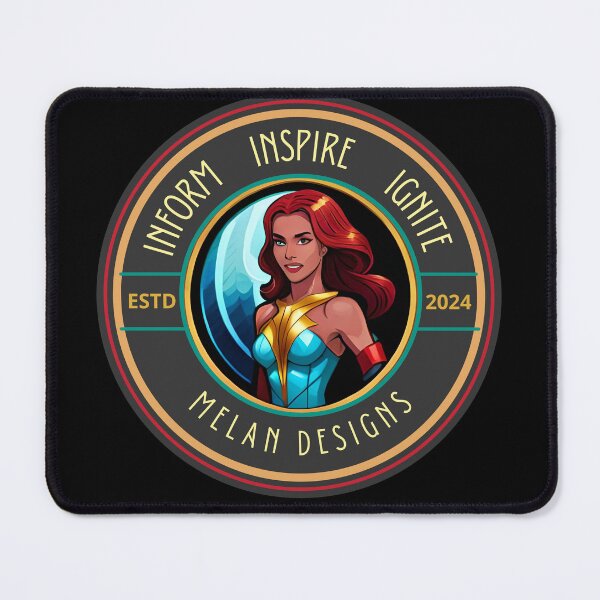 Item preview, Marvelous Superhero Inform Inspire Ignite Inspirational Redhead Woman designed and sold by Melan Designs.
