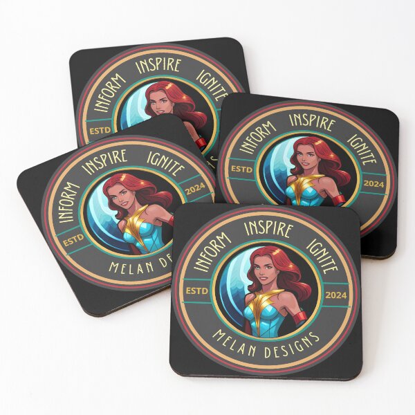 Item preview, Marvelous Superhero Inform Inspire Ignite Inspirational Redhead Woman designed and sold by Melan Designs.