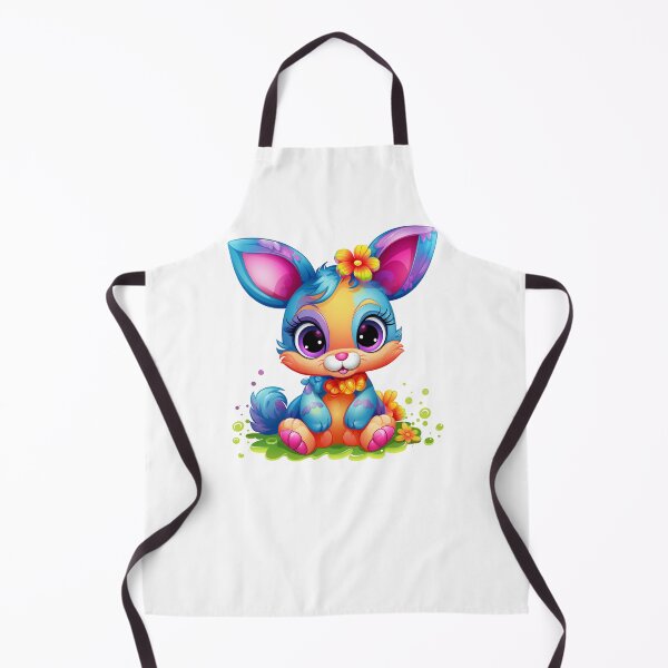 Item preview, Cute Rainbow Bunny Rabbit with Flowers designed and sold by TyGuySupply.