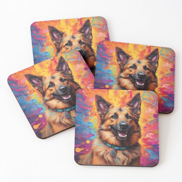 Item preview, Psychedelic German Shepherd designed and sold by Cloe Dauplais.