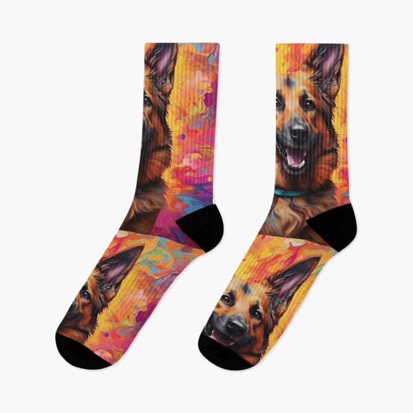 Item preview, Psychedelic German Shepherd designed and sold by Cloe Dauplais.