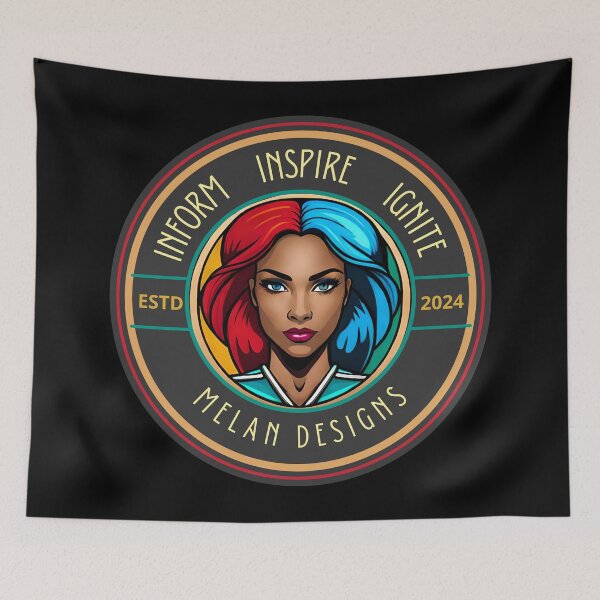 Item preview, Marvelous Superhero Woman Inform Inspire Ignite Inspirational Fire&Ice designed and sold by Melan Designs.
