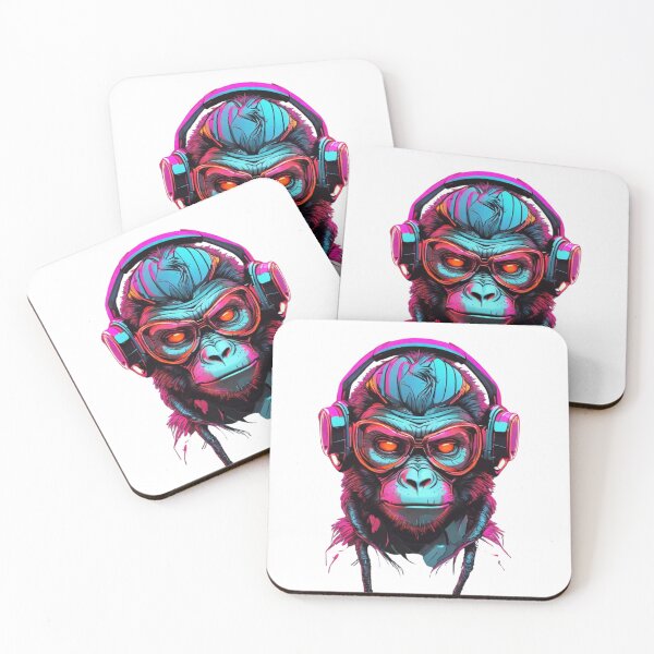 Item preview, Electric Primate: Exploring the Neon Abyss designed and sold by LaraRaid.