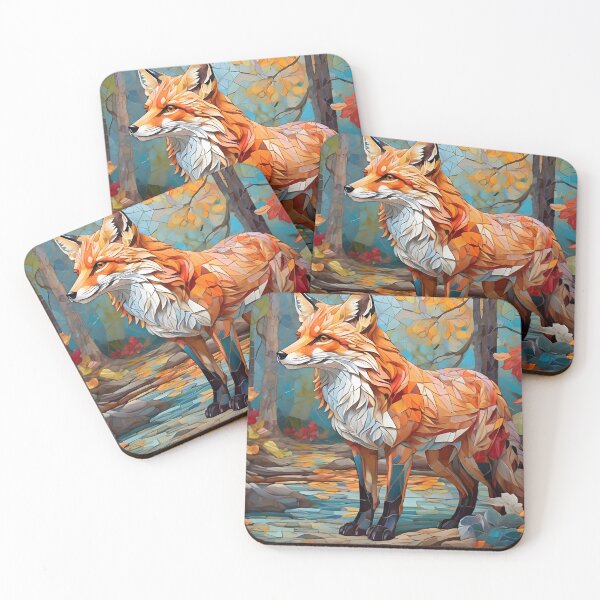 Item preview, Mosaic Fox Forest designed and sold by WANBASTEN.
