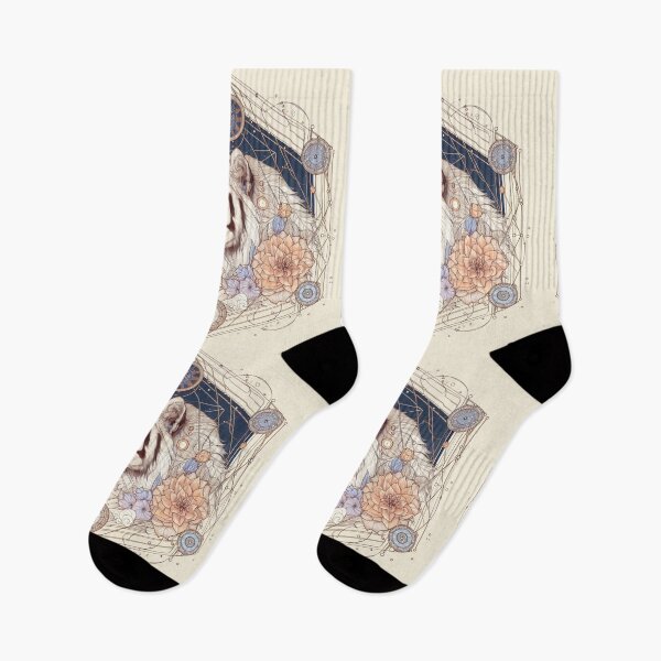 Item preview, White Tiger Blue Eyes Lotus Classic T-shirt Bengal Mystical designed and sold by CoffeeIsATrip.