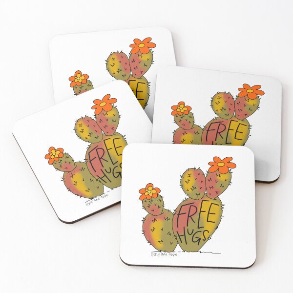 Item preview, Free Hugs Cactus designed and sold by inkandashe.