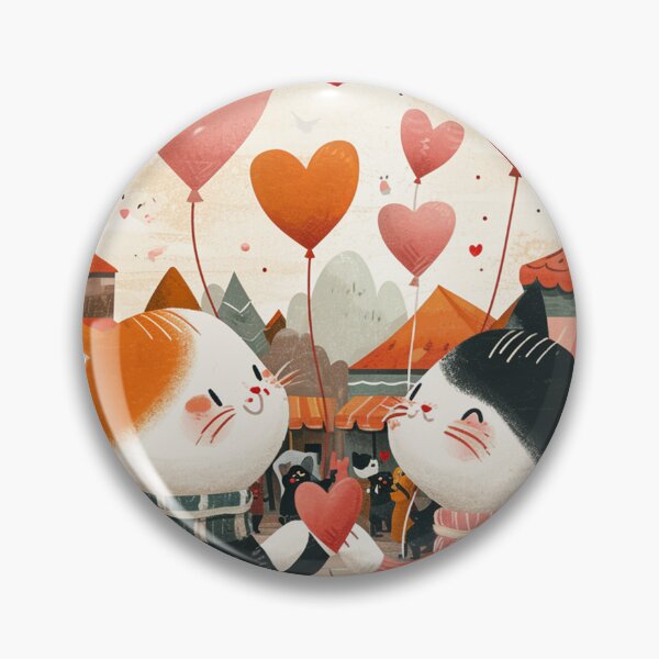 Item preview, Valentine's event for an orange and black cat couple designed and sold by Petschar.