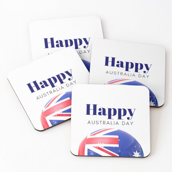 Item preview, happy australia day, blue, australia beach ball. designed and sold by ComSol.