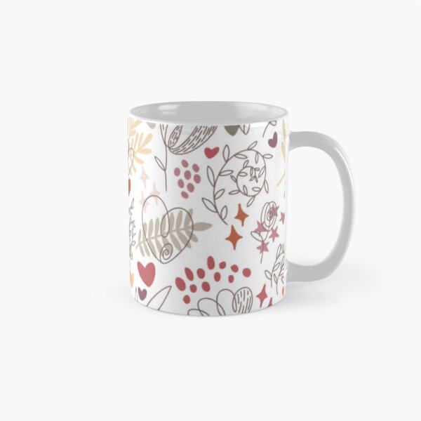 Item preview, Continuous line, Abstract in one line art style with heart, flowers and leaves. Fashion concept beauty minimalist, vector seamless pattern elegant style stock illustration designed and sold by MTShoppingLine.