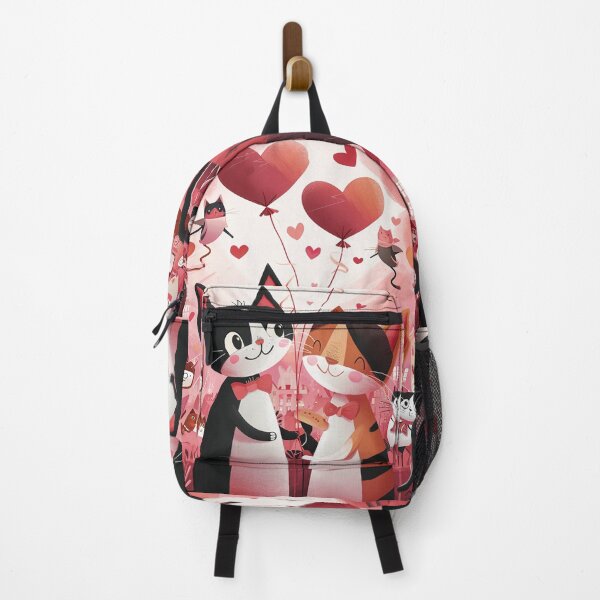 Item preview, Valentine's cat couple in shades of pink designed and sold by Petschar.