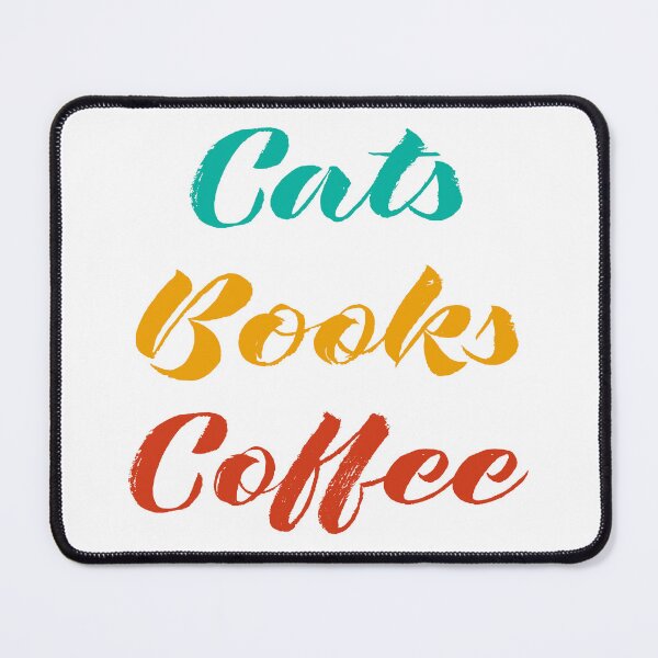 Item preview, Cat , Books and Coffee designed and sold by HananElGendy.