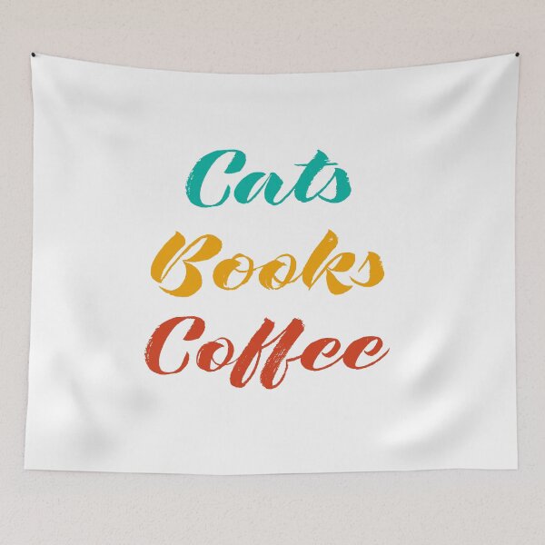 Item preview, Cat , Books and Coffee designed and sold by HananElGendy.