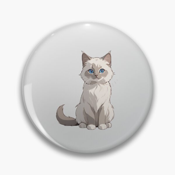 Artikelvorschau, Flauschige weiße Katze mit blauen Augen entworfen und verkauft von Atlantico54.