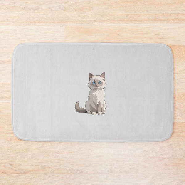 Item preview, Fluffy White Cat With Blue Eyes designed and sold by Atlantico54.