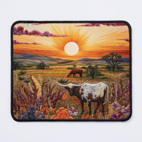 Item preview, Longhorn at Sunset designed and sold by NDMDesignStudio.