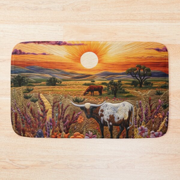 Item preview, Longhorn at Sunset designed and sold by NDMDesignStudio.