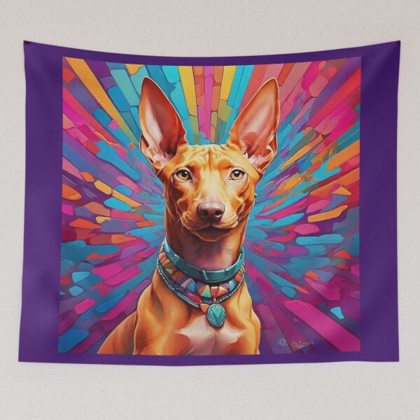 Item preview, Psychedelic Pharaoh Hound designed and sold by Cloe Dauplais.