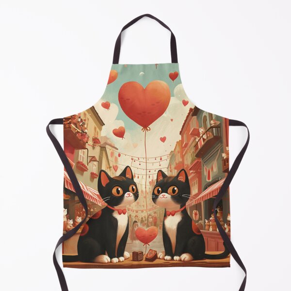 Item preview, Two Cats Celebrate Valentine's Day in the Middle of the City designed and sold by Petschar.