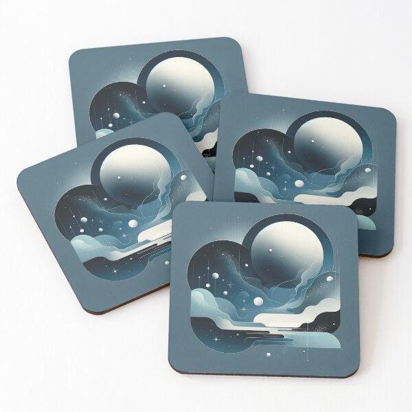 Item preview, Moonlit Enchantment in Blue designed and sold by SunkenCost.