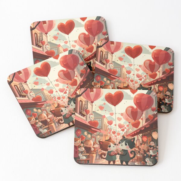 Item preview, Valentine's Celebration in Cat City designed and sold by Petschar.
