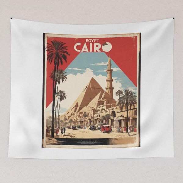 Item preview, Cairo Egypt Vintage Poster Tourism  designed and sold by TravelersGems.