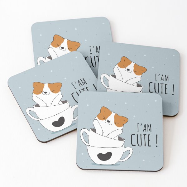Item preview, "Whiskered Delight: Cute Cat on Cup Illustration designed and sold by hjian8219.