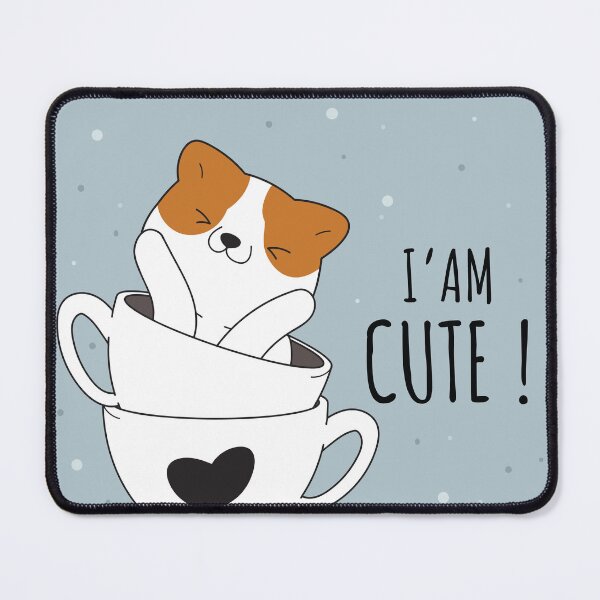 Item preview, "Whiskered Delight: Cute Cat on Cup Illustration designed and sold by hjian8219.