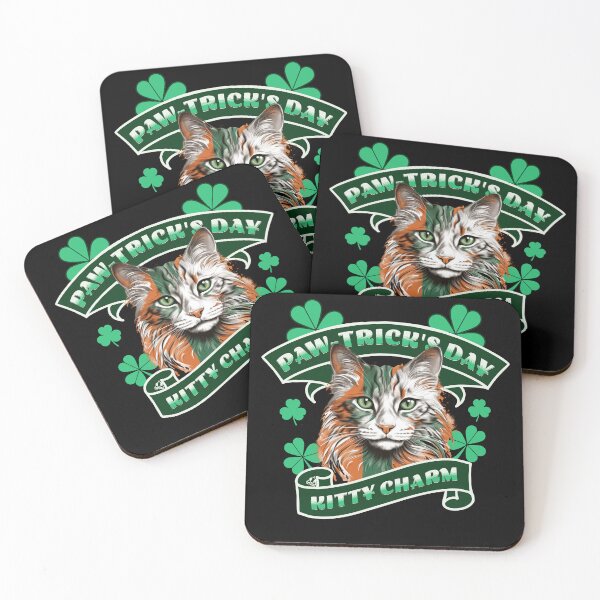 Item preview, PAWTRICK'S DAY KITTY CHARM Feline Kitty Design designed and sold by ej-sulu.