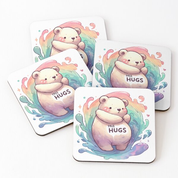 Item preview, Cute Bear "Free Hugs" designed and sold by Emanuel Gabrielle.