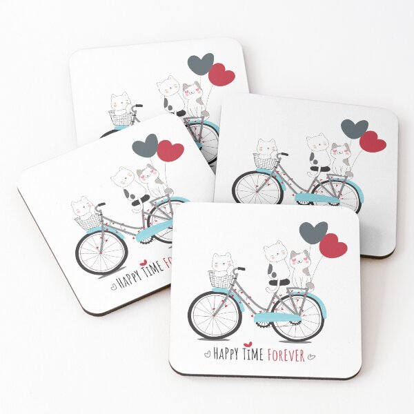 Item preview, Purrfect Pedals: Cute Cat on Bicycle Illustration" designed and sold by hjian8219.