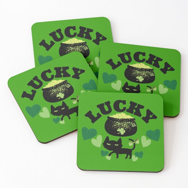 Item preview, LUCKY ST PATS BLACK CAT Feline Kitty Design designed and sold by ej-sulu.